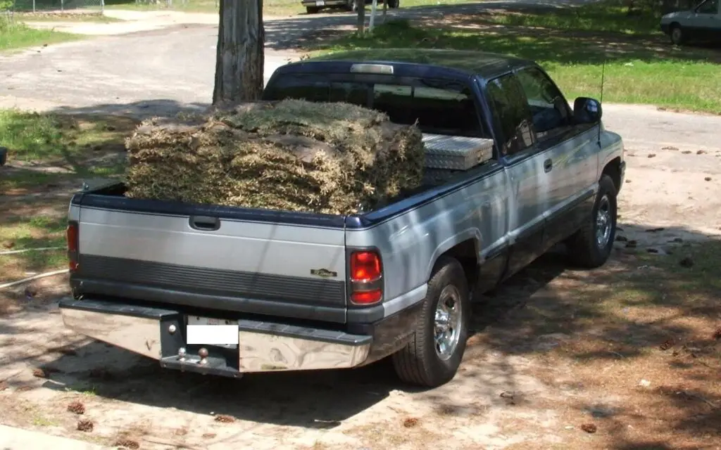 can a 1/2 ton pickup carry a pallet of sod grass